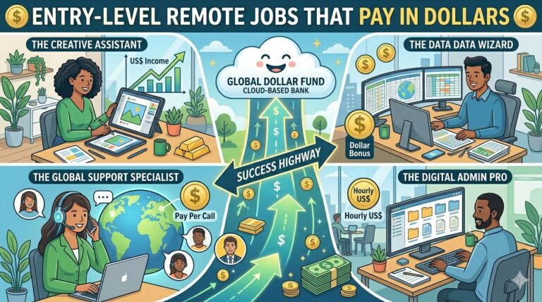 Entry-Level Remote Jobs That Pay in Dollars