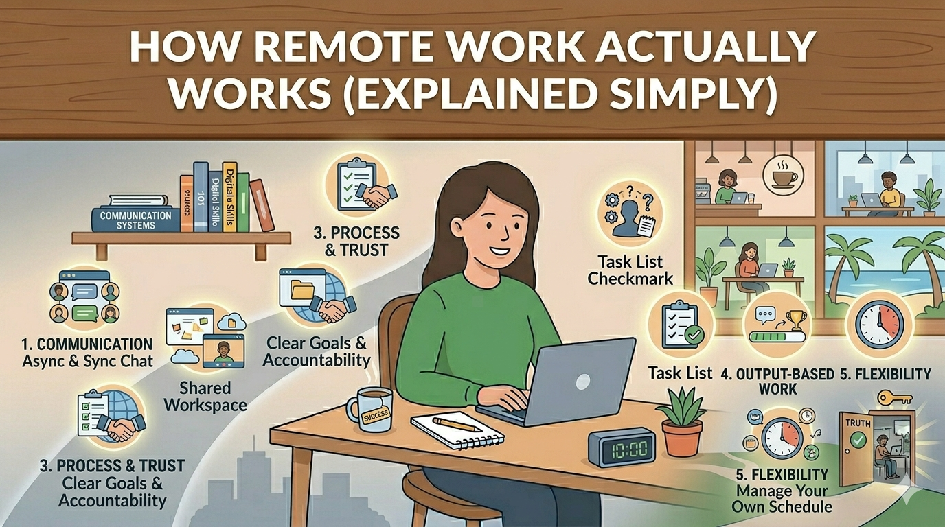 How Remote Work Actually Works (Explained Simply)