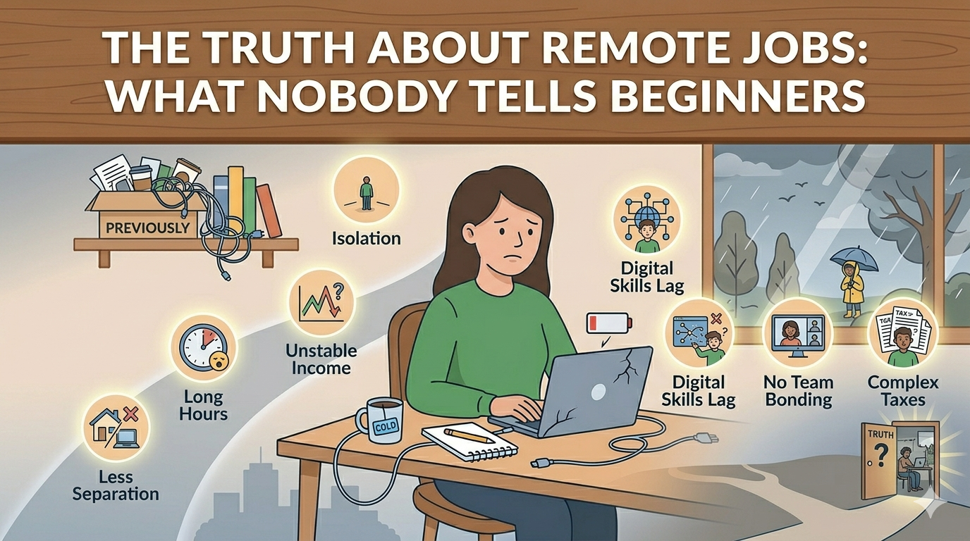 The Truth About Remote Jobs: What Nobody Tells Beginners